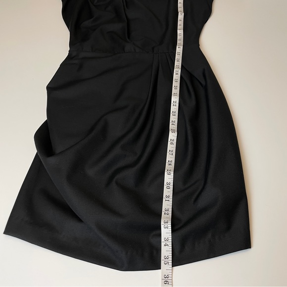 Business Casual Black Drape Dress Size S - Picture 14 of 14